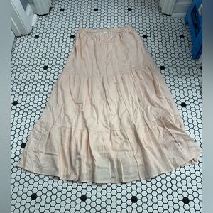 Karl marc john layered linen blend Maxi Skirt size medium/large